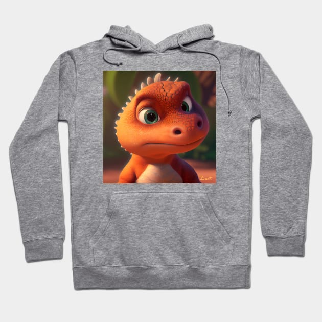 Baby Dinosaur Dino Bambino - Bart Hoodie by KOTOdesign